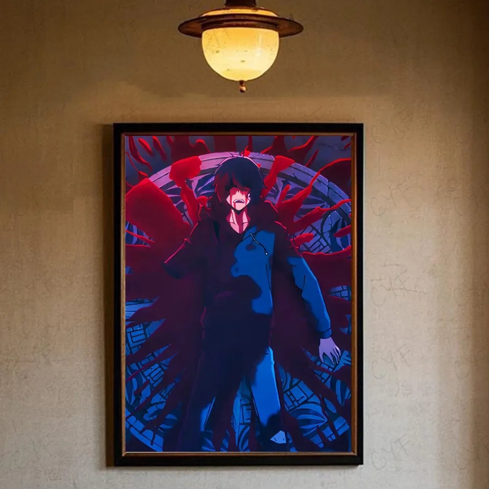 Solo leveling sung jin woo Anime Poster HD art sticky