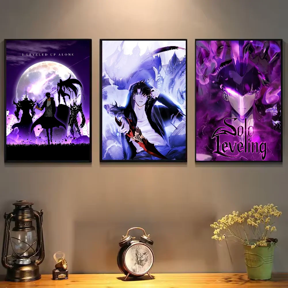 Solo leveling sung jin woo Anime Poster HD art sticky