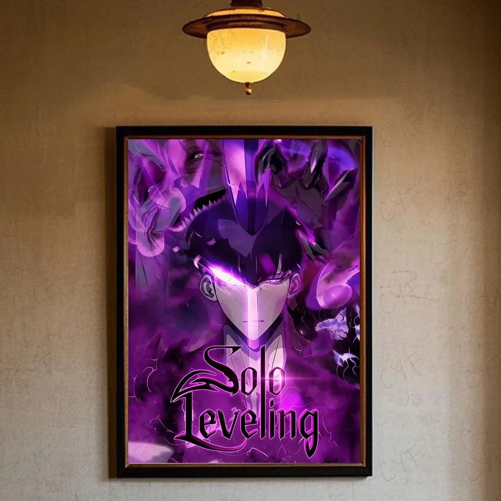 Solo leveling sung jin woo Anime Poster HD art sticky