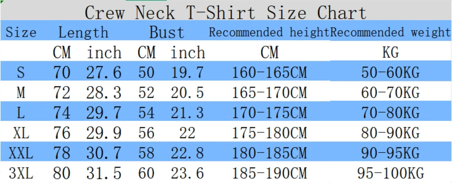 Summer Men's 100% Cotton T-Shirt