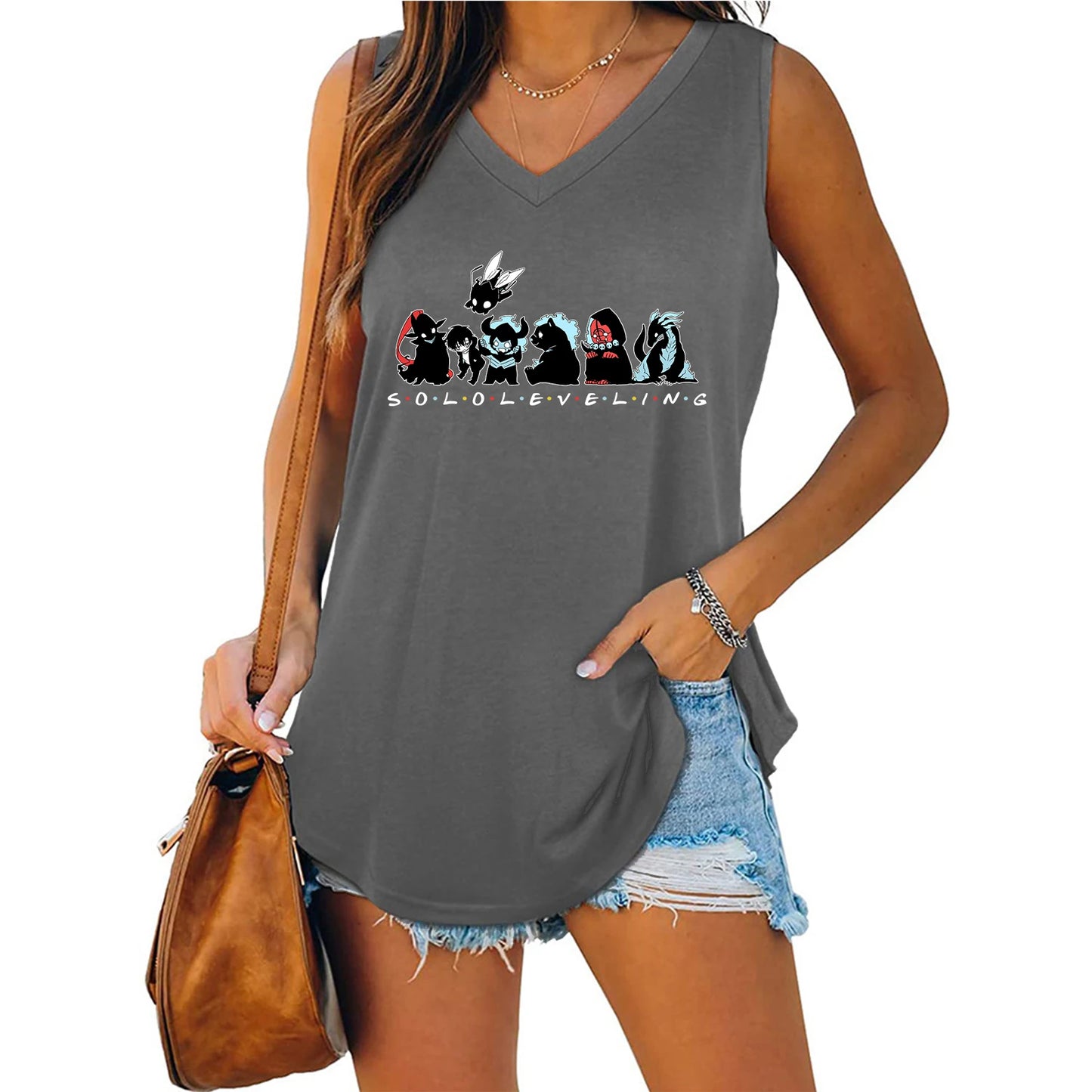 Tank V-neck Female