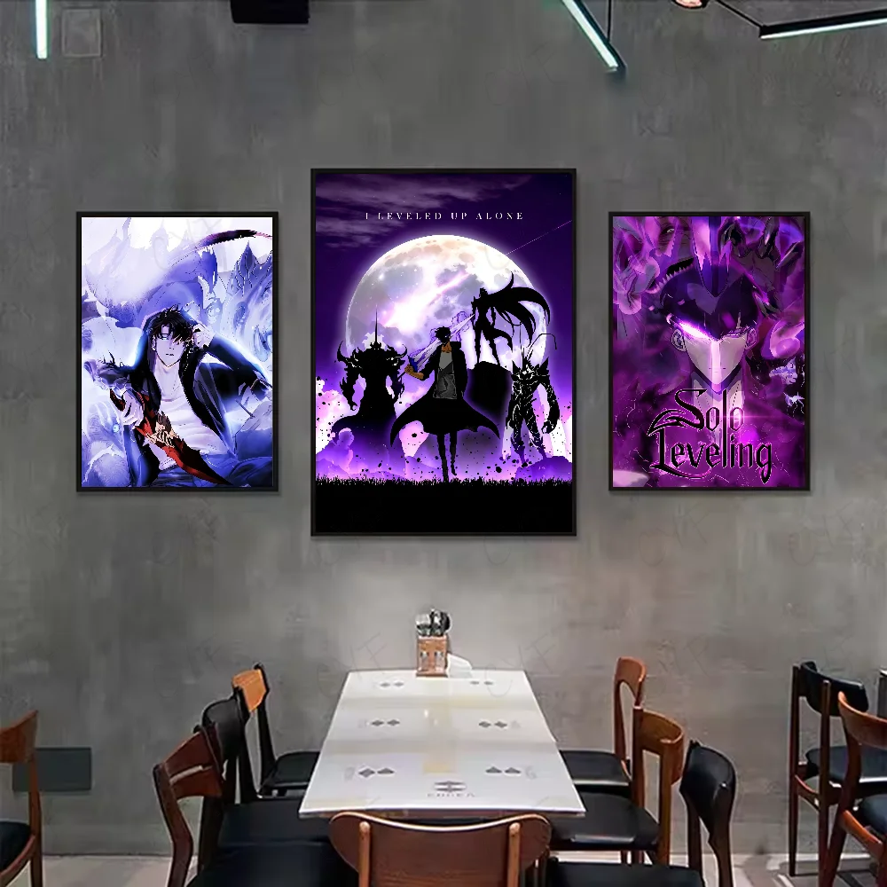 Solo leveling sung jin woo Anime Poster HD art sticky