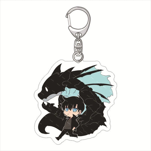 Acrylic Double-sided Keychain Backpack